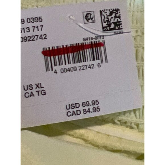 American Eagle 100% Cotton Yellow Maxi Dress XL NWT *FLAWS* - Picture 3 of 11